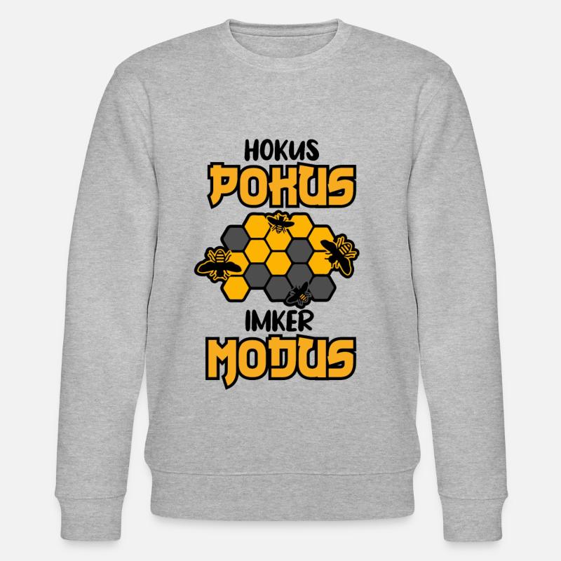 Hokus Pokus Imker Modus - Stanley/Stella Unisex Bio-Sweatshirt CHANGER  - Grau meliert