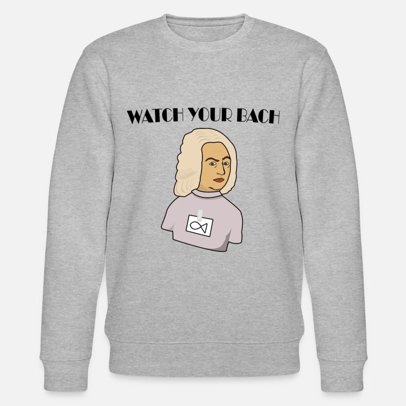 Beobachten Sie Ihren Bach - Stanley/Stella Unisex Bio-Sweatshirt CHANGER  - Grau meliert