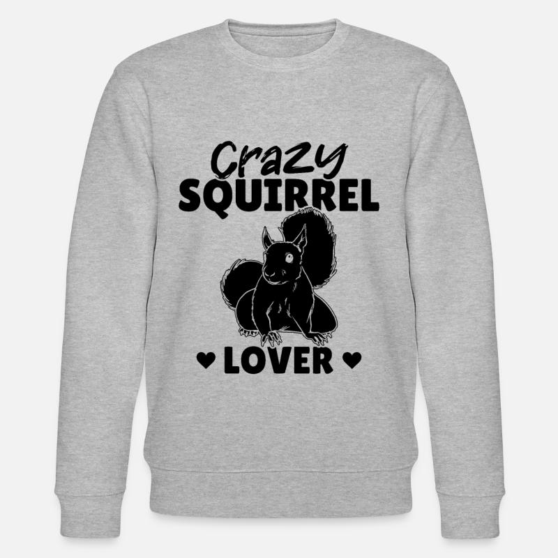 Squirrels, squirrels, cute - Stanley/Stella CHANGER Unisex Organic Sweatshirt - heather grey