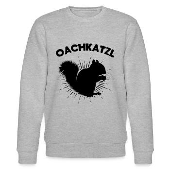 Eichhörnchen Liebhaber Eichhörnchen Freunde - Stanley/Stella Unisex Bio-Sweatshirt CHANGER  - Grau meliert - Vorne - Nik (191cm) & Marisol (170cm)
