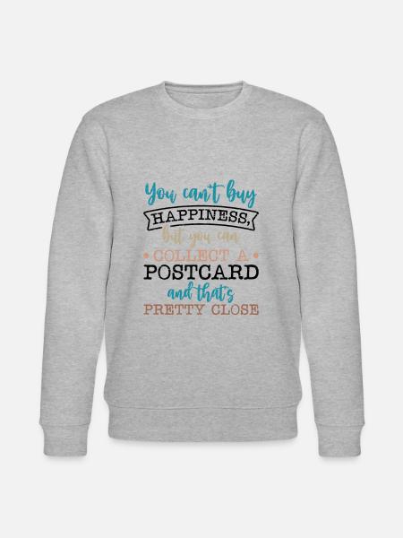 Deltiology card Colleting Deltiologist postcard - Stanley/Stella CHANGER Unisex Organic Sweatshirt - heather grey