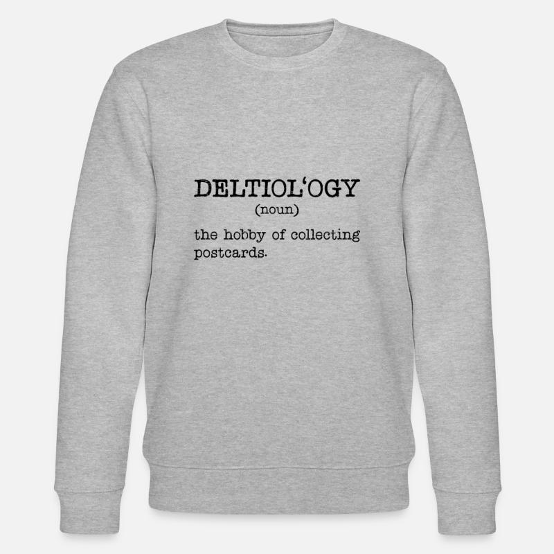 Deltiologie-définition Deltiologiste-carte postale - Sweat bio CHANGER Stanley/Stella Unisexe - gris chiné