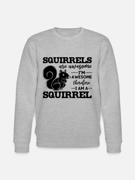 Squirrels are great, I'm great - Stanley/Stella CHANGER Unisex Organic Sweatshirt - heather grey