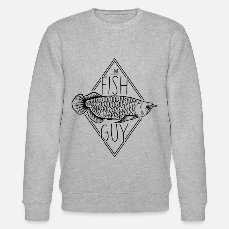 Das Fish Guy Aquarium Hobby - Stanley/Stella Unisex Bio-Sweatshirt CHANGER  - Grau meliert
