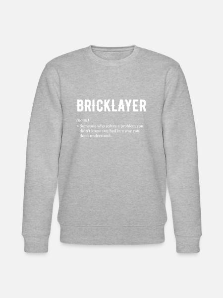 Bricklayer definition, brickmason brick masonry - Stanley/Stella CHANGER Unisex Organic Sweatshirt - heather grey