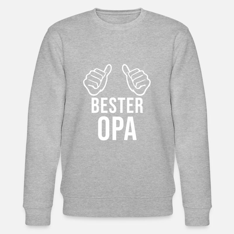 Bester Opa - Stanley/Stella Unisex Bio-Sweatshirt CHANGER  - Grau meliert