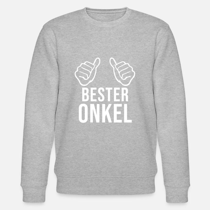 Bester Onkel - Stanley/Stella Unisex Bio-Sweatshirt CHANGER - Grau meliert