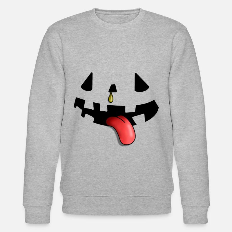 Conception de citrouille pour Halloween - Sweat bio CHANGER Stanley/Stella Unisexe - gris chiné