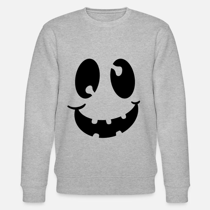 Conception de citrouille pour Halloween - Sweat bio CHANGER Stanley/Stella Unisexe - gris chiné