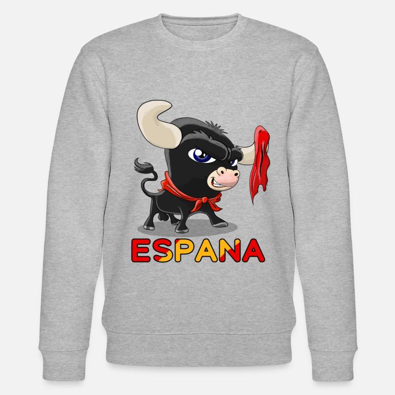 Taureau mignon Tauromachie Espana - Sweat bio CHANGER Stanley/Stella Unisexe - gris chiné