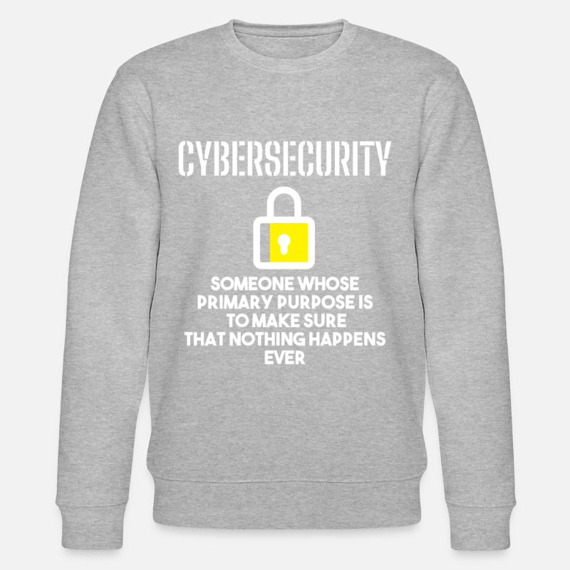 Cybersecurity - IT-Sicherheit Informatiker - Stanley/Stella Unisex Bio-Sweatshirt CHANGER  - Grau meliert
