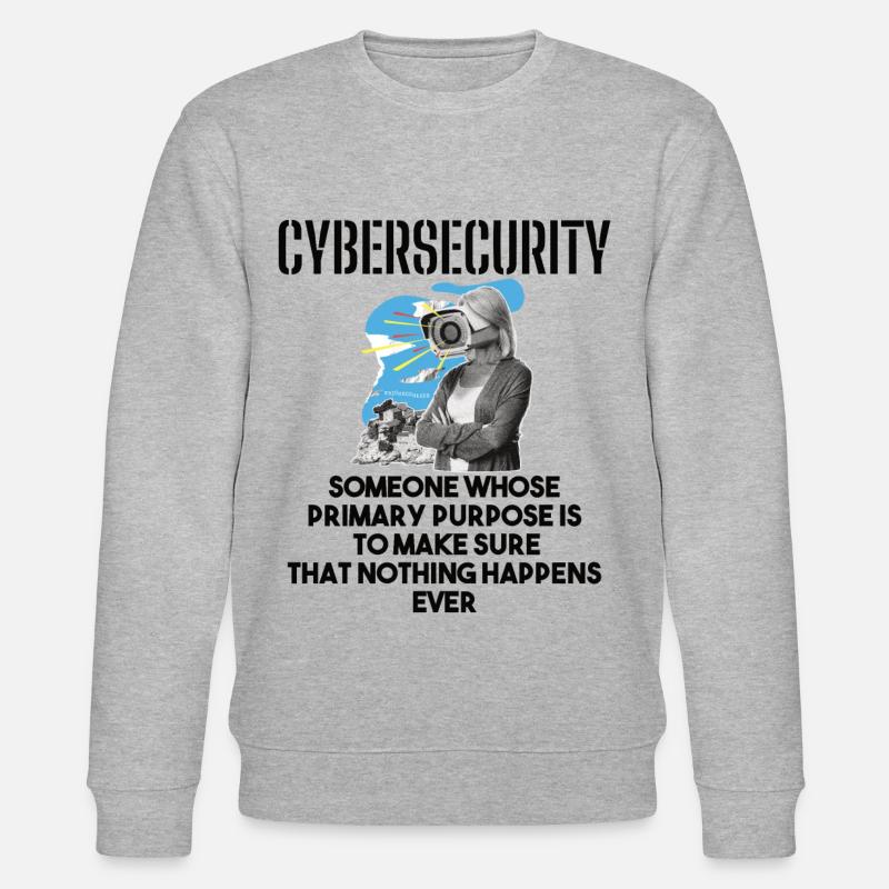 Cybersecurity - IT-Sicherheit Informatiker - Stanley/Stella Unisex Bio-Sweatshirt CHANGER  - Grau meliert