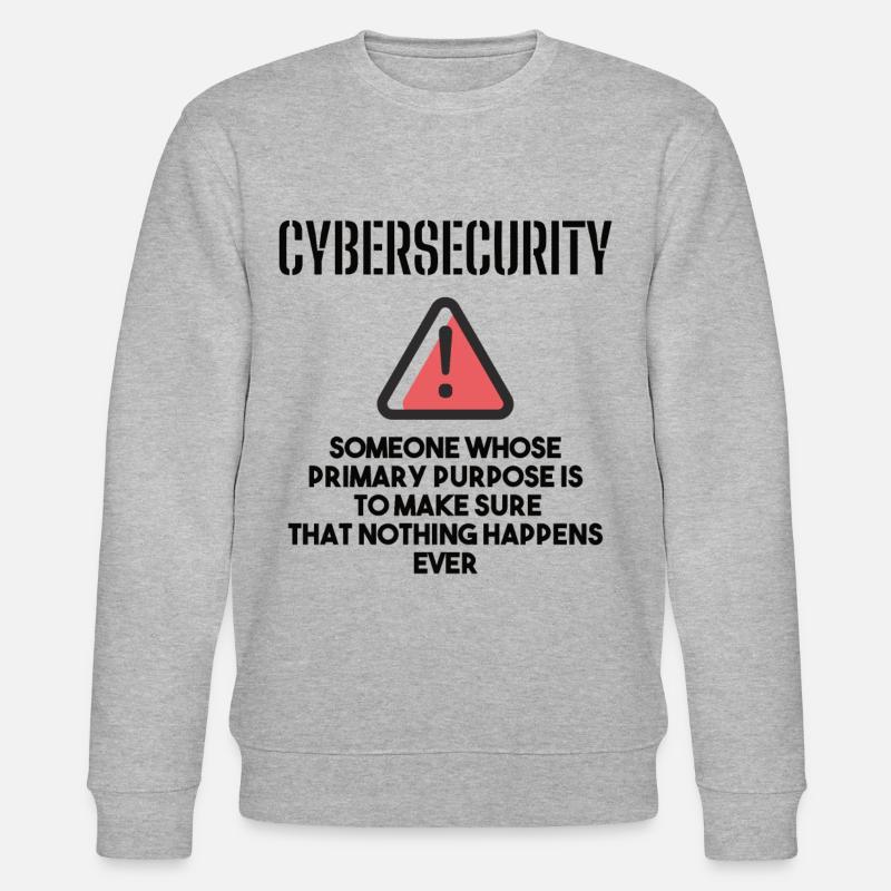 Cybersecurity - IT-Sicherheit Informatiker - Stanley/Stella Unisex Bio-Sweatshirt CHANGER  - Grau meliert