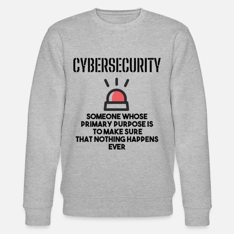 Cybersecurity - IT-Sicherheit Informatiker - Stanley/Stella Unisex Bio-Sweatshirt CHANGER - Grau meliert