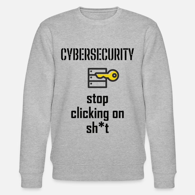 Cybersecurity - IT-Sicherheit Informatiker - Stanley/Stella Unisex Bio-Sweatshirt CHANGER  - Grau meliert