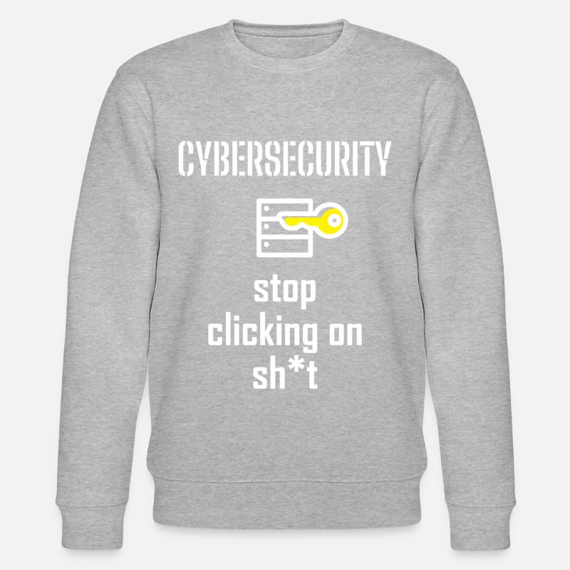 Cybersecurity - IT-Sicherheit Informatiker - Stanley/Stella Unisex Bio-Sweatshirt CHANGER - Grau meliert