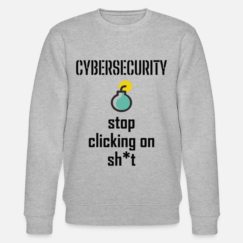 Cybersecurity - IT-Sicherheit Informatiker - Stanley/Stella Unisex Bio-Sweatshirt CHANGER  - Grau meliert