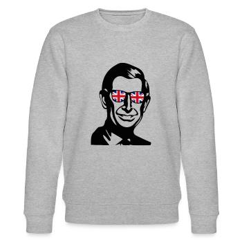King Charles Sunglasses - Stanley/Stella Unisex Bio-Sweatshirt CHANGER  - Grau meliert - Vorne - Nik (191cm) & Marisol (170cm)