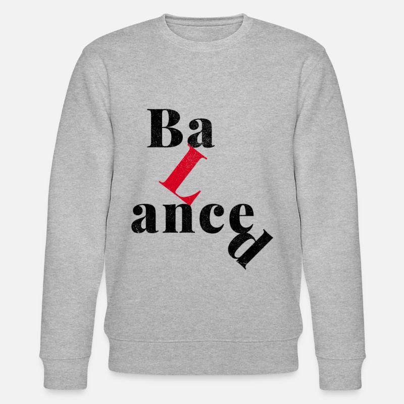 Eine Frage der Balance. - Stanley/Stella Unisex Bio-Sweatshirt CHANGER  - Grau meliert