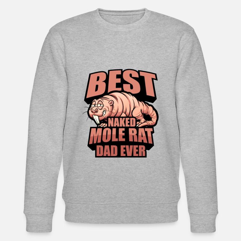 Nacktmull - Stanley/Stella Unisex Bio-Sweatshirt CHANGER  - Grau meliert