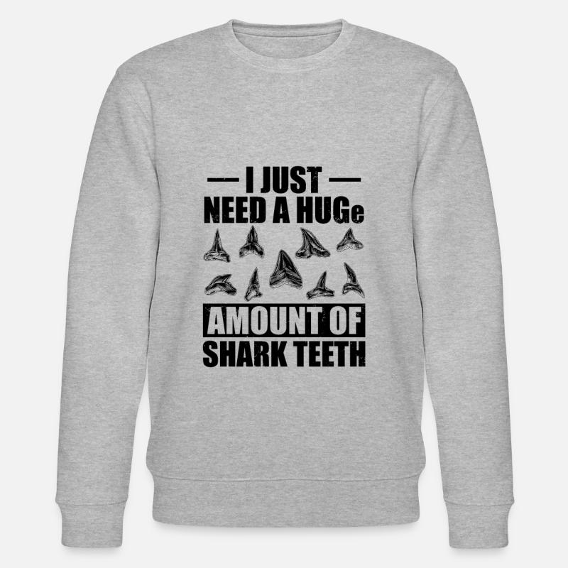 Collecte de dents de requin - Sweat bio CHANGER Stanley/Stella Unisexe - gris chiné