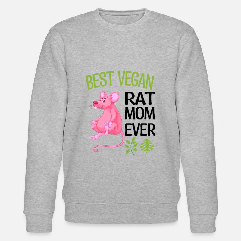 Ratten Veganer - Stanley/Stella Unisex Bio-Sweatshirt CHANGER  - Grau meliert
