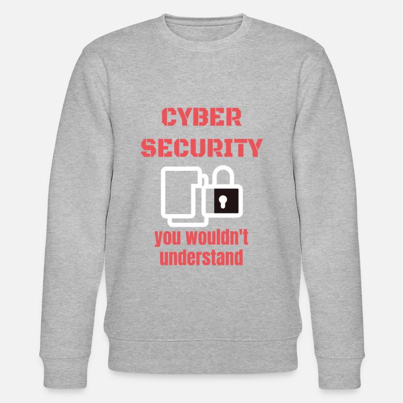 Cybersecurity - IT-Sicherheit Informatiker - Stanley/Stella Unisex Bio-Sweatshirt CHANGER  - Grau meliert