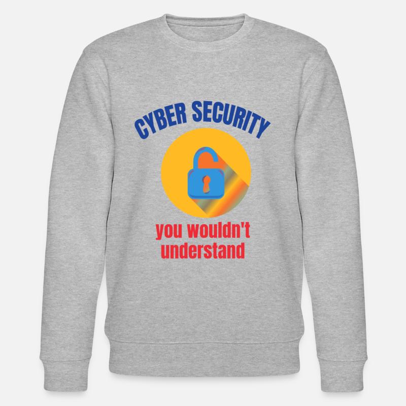 Cybersecurity - IT-Sicherheit Informatiker - Stanley/Stella Unisex Bio-Sweatshirt CHANGER  - Grau meliert