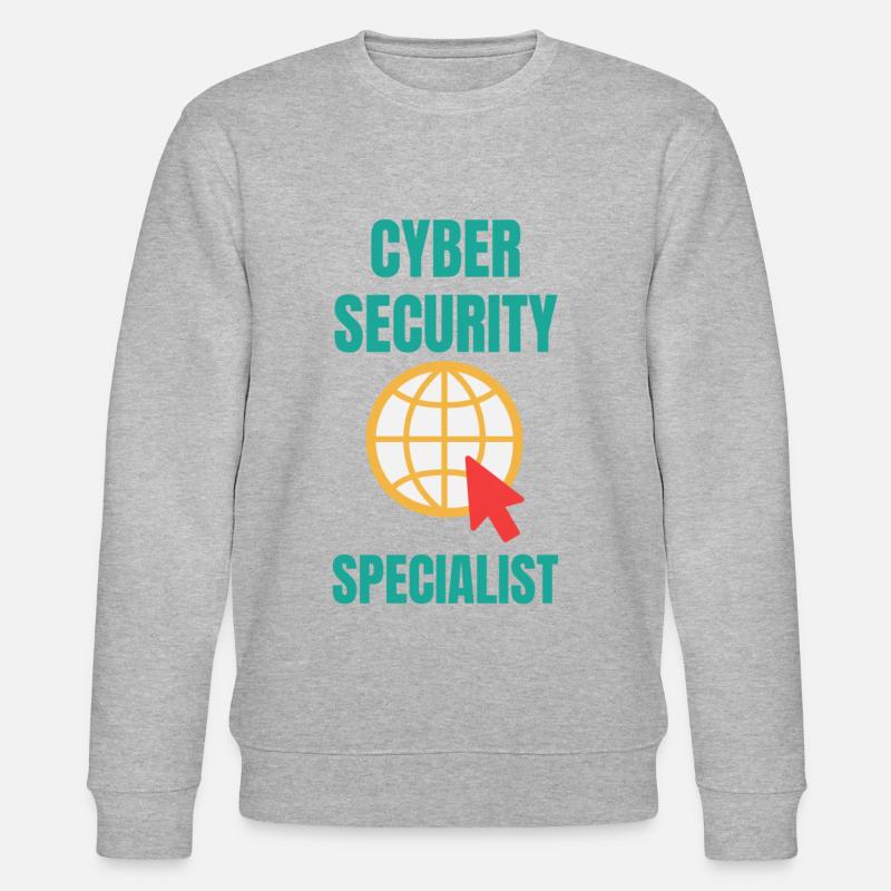 Cybersecurity - IT-Sicherheit Informatiker - Stanley/Stella Unisex Bio-Sweatshirt CHANGER  - Grau meliert