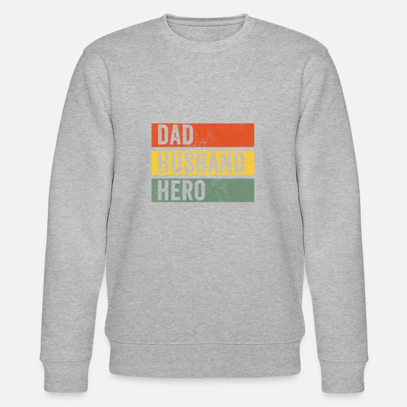 Papa Mari Héros - Sweat bio CHANGER Stanley/Stella Unisexe - gris chiné