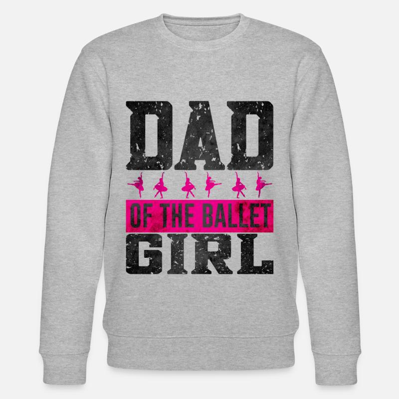 Ballett Tänzerin Vater - Stanley/Stella Unisex Bio-Sweatshirt CHANGER  - Grau meliert