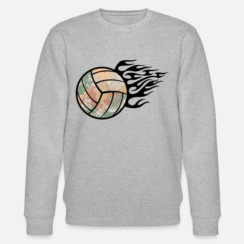 Volleyball - Stanley/Stella Unisex Bio-Sweatshirt CHANGER  - Grau meliert