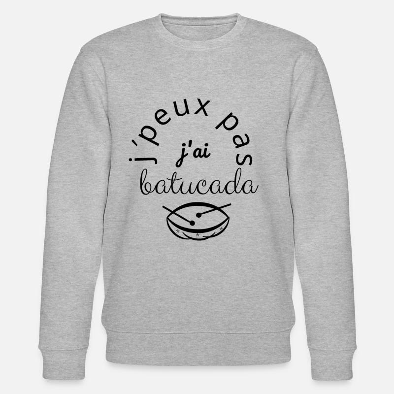 J'Peux Pas J'Ai Batucada noir - Sweat bio CHANGER Stanley/Stella Unisexe - gris chiné