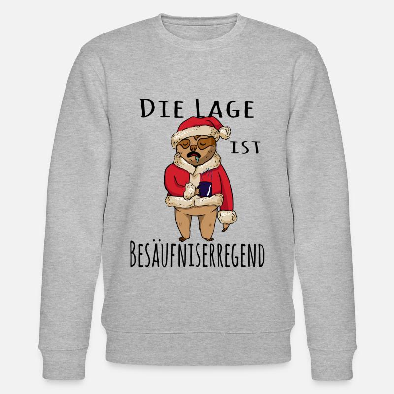 Die Lage ist Besäufniserregend - Stanley/Stella Unisex Bio-Sweatshirt CHANGER - Grau meliert