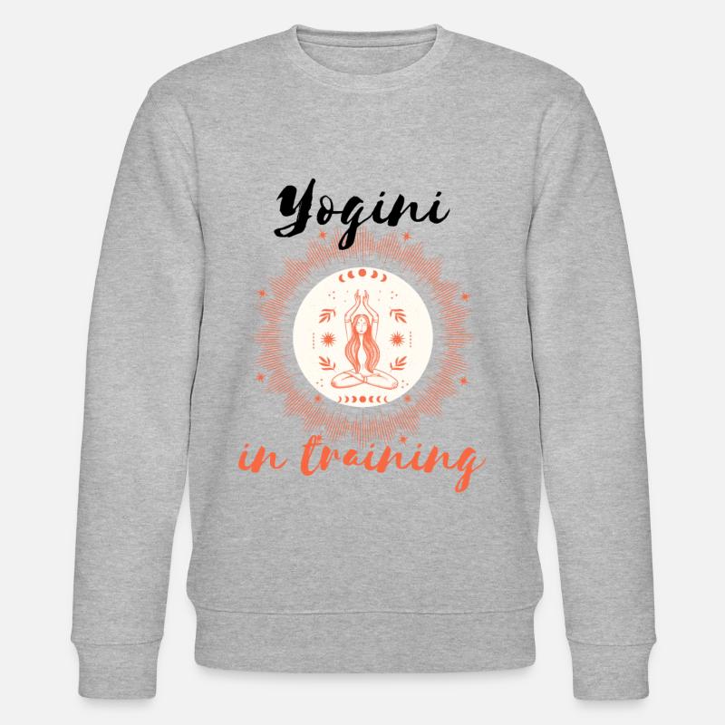 Yogini in training - Stanley/Stella Unisex Bio-Sweatshirt CHANGER  - Grau meliert