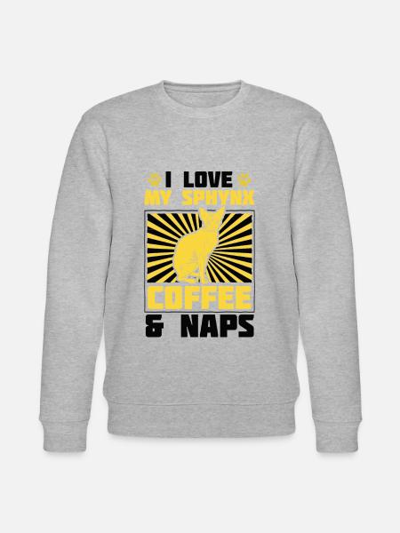 Sphynx-kaffee Und - Stanley/Stella Unisex Bio-Sweatshirt CHANGER  - Grau meliert