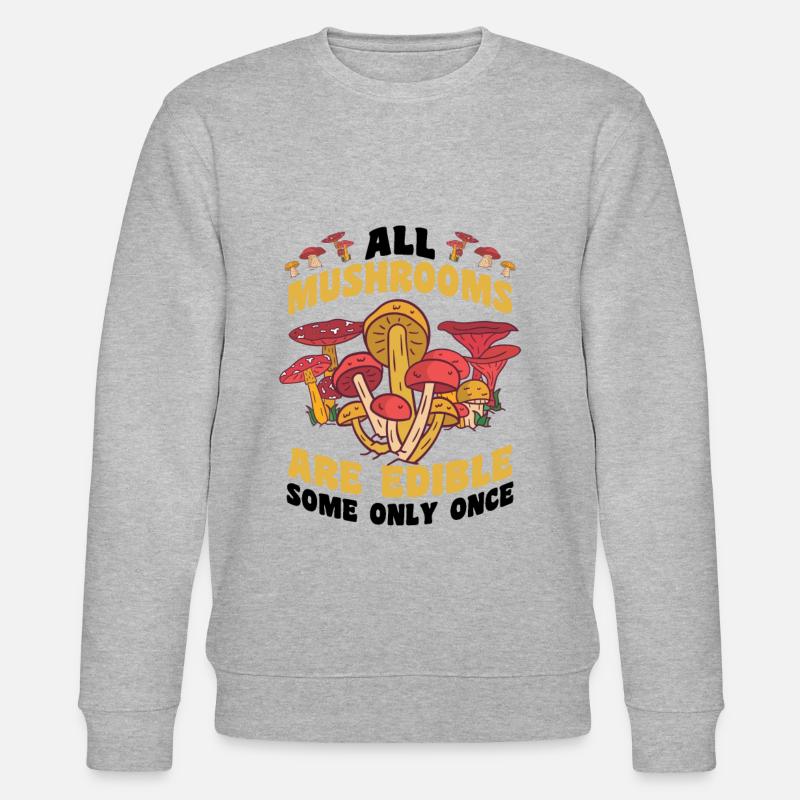 Cueillette de champignons - Sweat bio CHANGER Stanley/Stella Unisexe - gris chiné