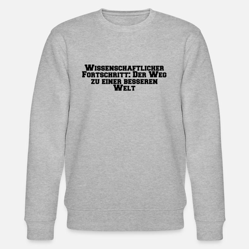 Wissenschaft - Wissenschaftlicher Fortschritt: - Stanley/Stella Unisex Bio-Sweatshirt CHANGER - Grau meliert