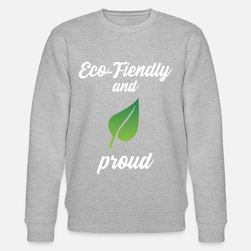 Eco-Friendly and Proud - Stanley/Stella Unisex Bio-Sweatshirt CHANGER  - Grau meliert