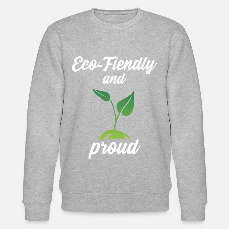 Eco-Friendly and Proud - Stanley/Stella Unisex Bio-Sweatshirt CHANGER  - Grau meliert