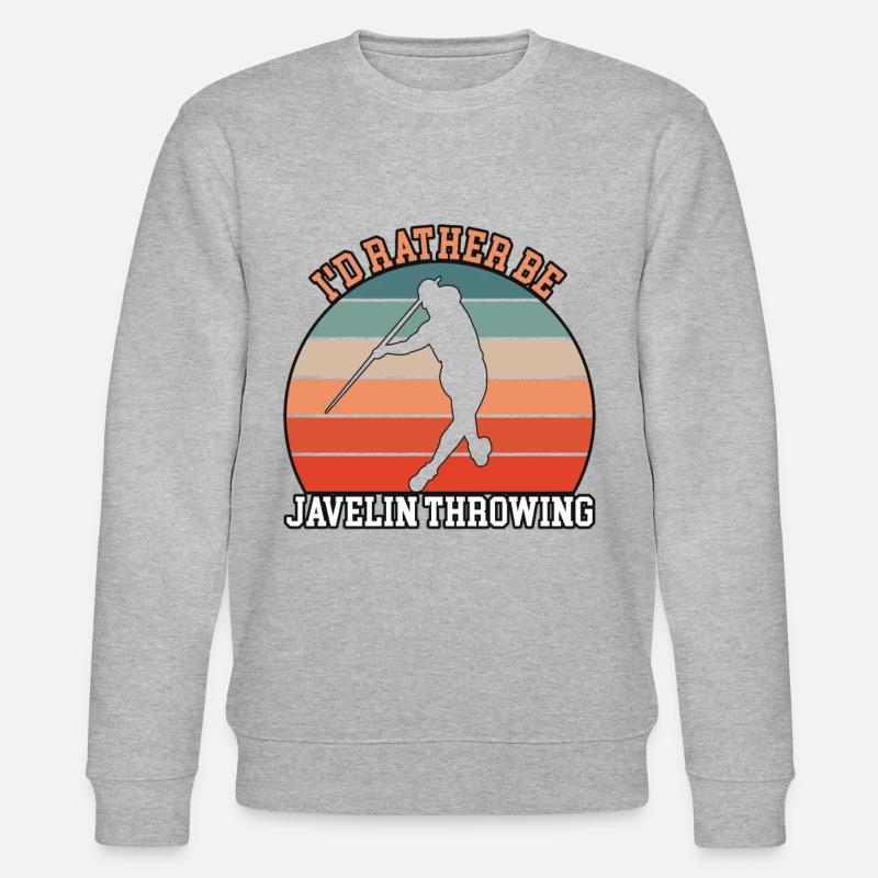 Plutôt lancer du javelot - Sweat bio CHANGER Stanley/Stella Unisexe - gris chiné