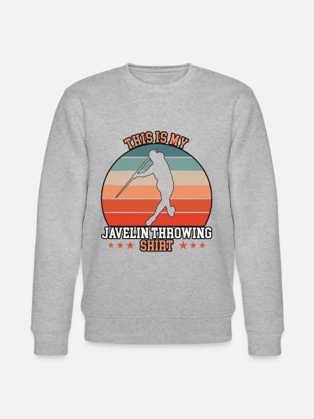 Javelin Throwing Speerwurf - Stanley/Stella Unisex Bio-Sweatshirt CHANGER - Grau meliert
