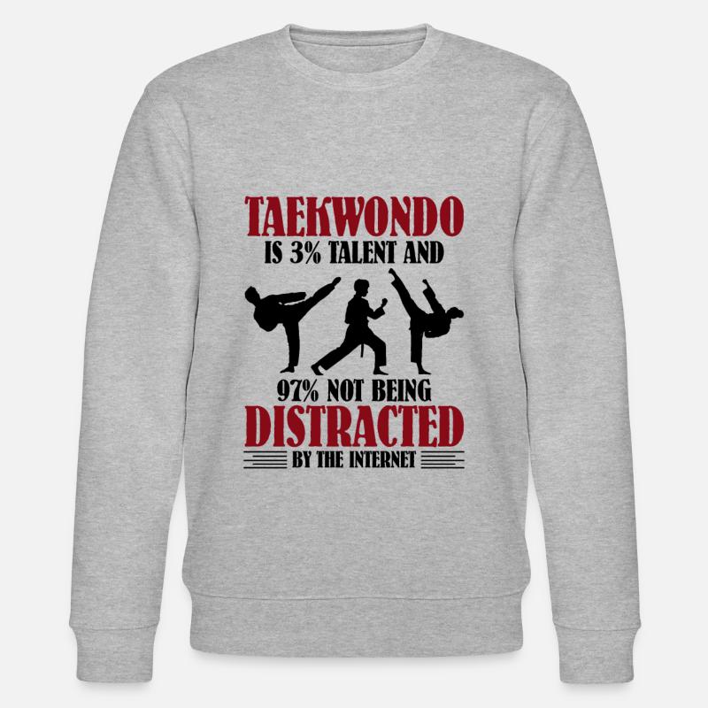 Taekwondo - Stanley/Stella Unisex Bio-Sweatshirt CHANGER  - Grau meliert