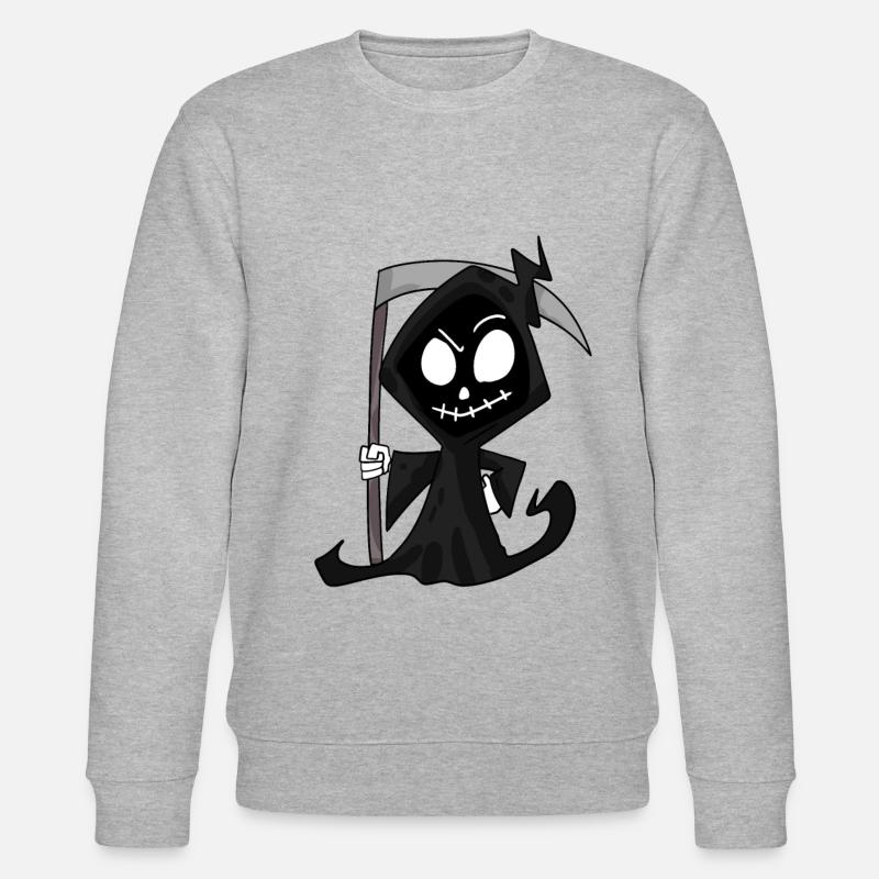 Grim Reaper with Scythe - Halloween - Stanley/Stella CHANGER Unisex Organic Sweatshirt - heather grey