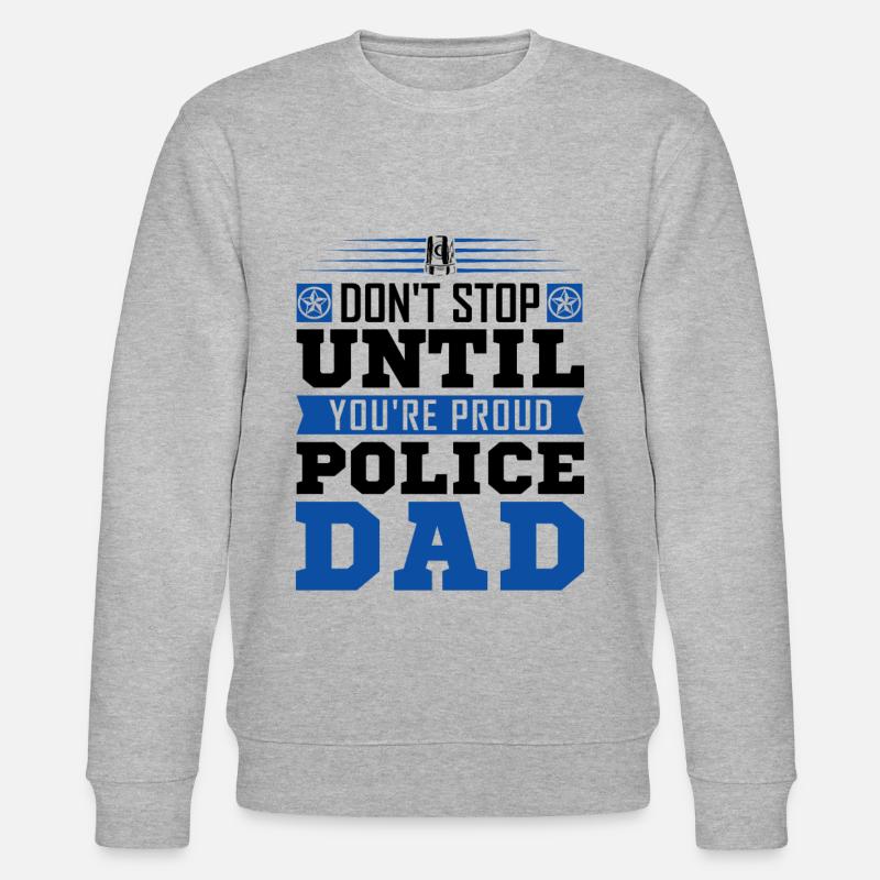 Polizei Polizist Polizeibeamte - Stanley/Stella Unisex Bio-Sweatshirt CHANGER  - Grau meliert