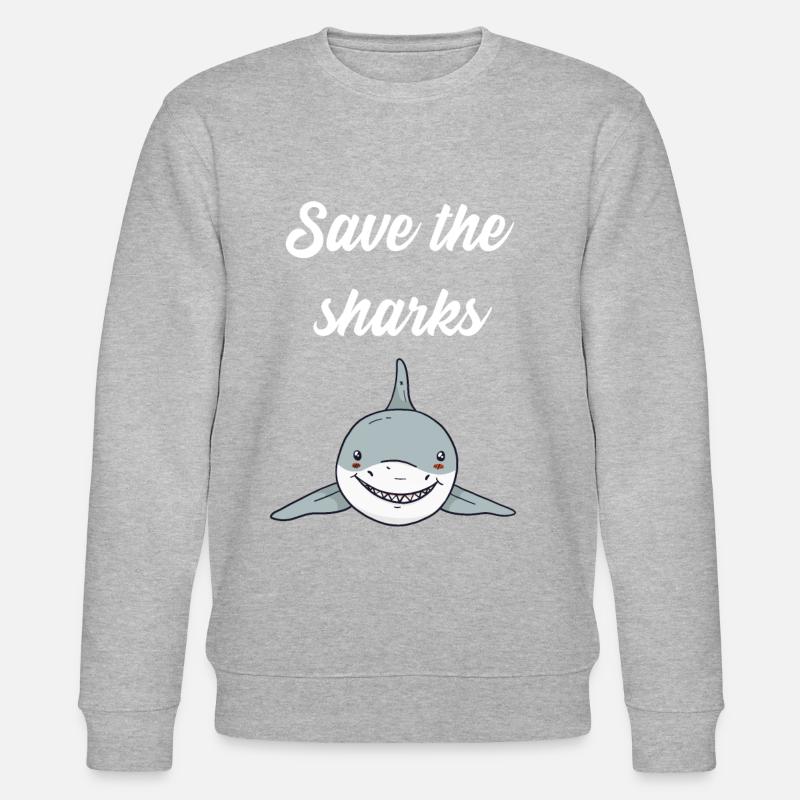 Sauvez les requins - Sweat bio CHANGER Stanley/Stella Unisexe - gris chiné