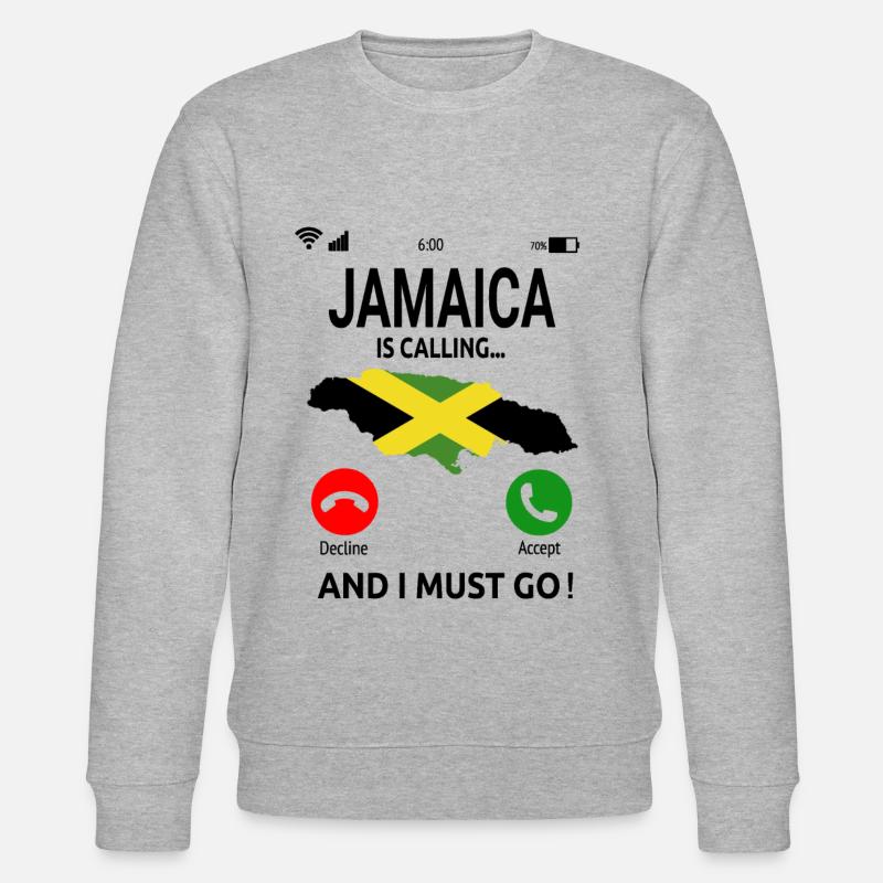 La Jamaïque appelle Caribbean Vacations - Sweat bio CHANGER Stanley/Stella Unisexe - gris chiné