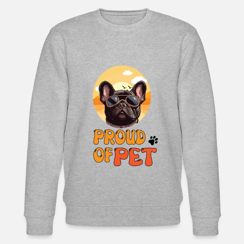 STOLZ AUF PET - Stanley/Stella Unisex Bio-Sweatshirt CHANGER  - Grau meliert