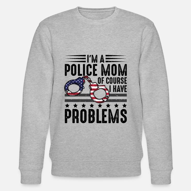 Polizei Polizist Polizeibeamte - Stanley/Stella Unisex Bio-Sweatshirt CHANGER  - Grau meliert