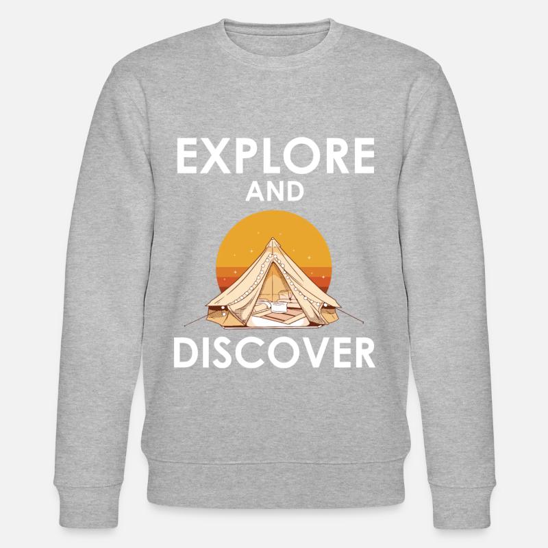 Explore and discover - Stanley/Stella Unisex Bio-Sweatshirt CHANGER  - Grau meliert